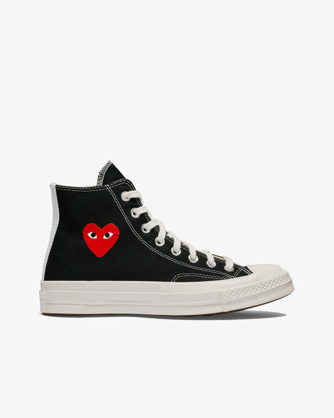 Play Comme des Garons X Converse Small Red Heart All Star '70 High (Black)