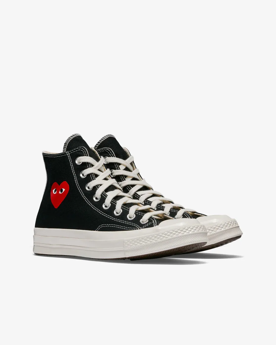 Play Comme des Garons X Converse Small Red Heart All Star '70 High (Black)