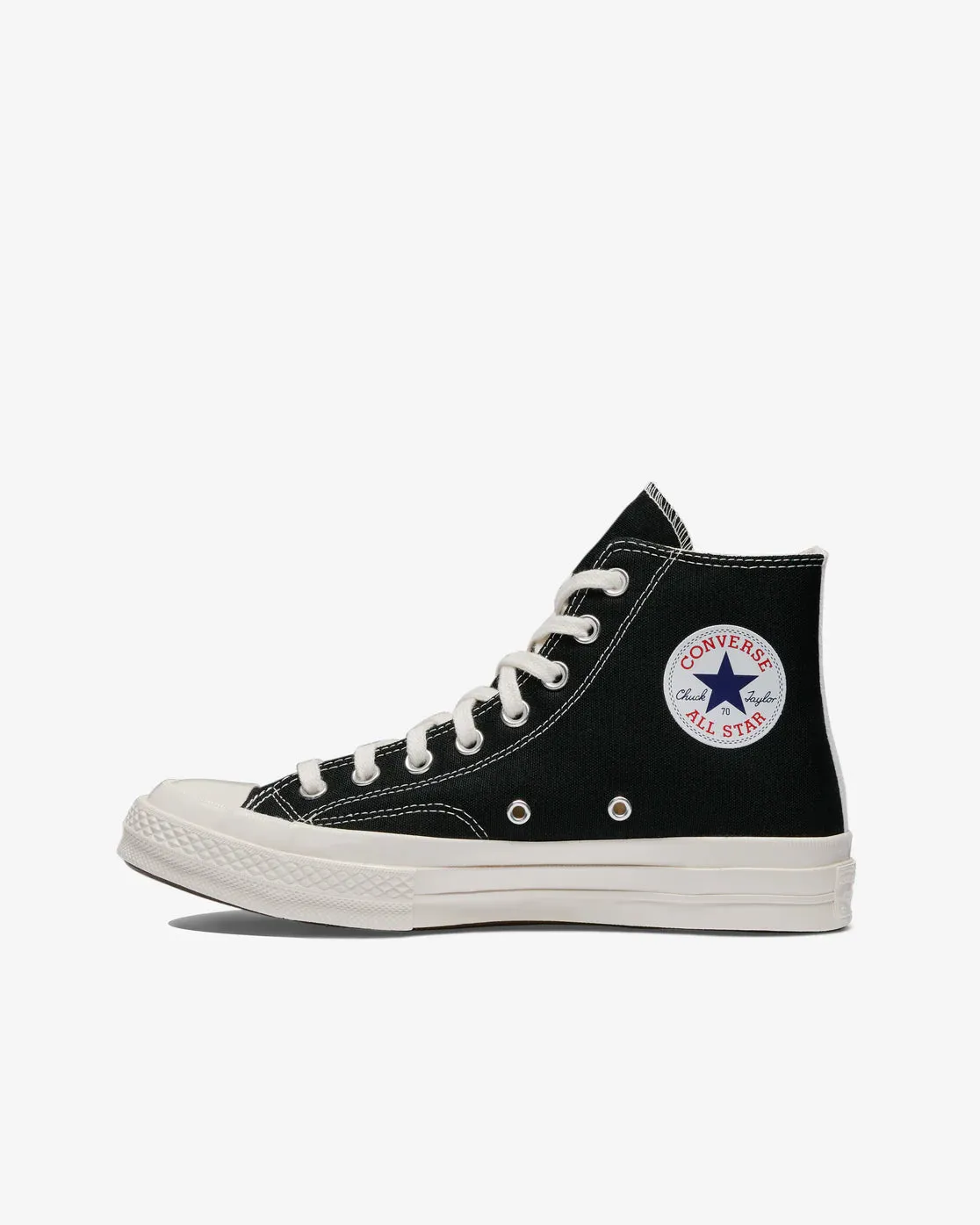 Play Comme des Garons X Converse Small Red Heart All Star '70 High (Black)