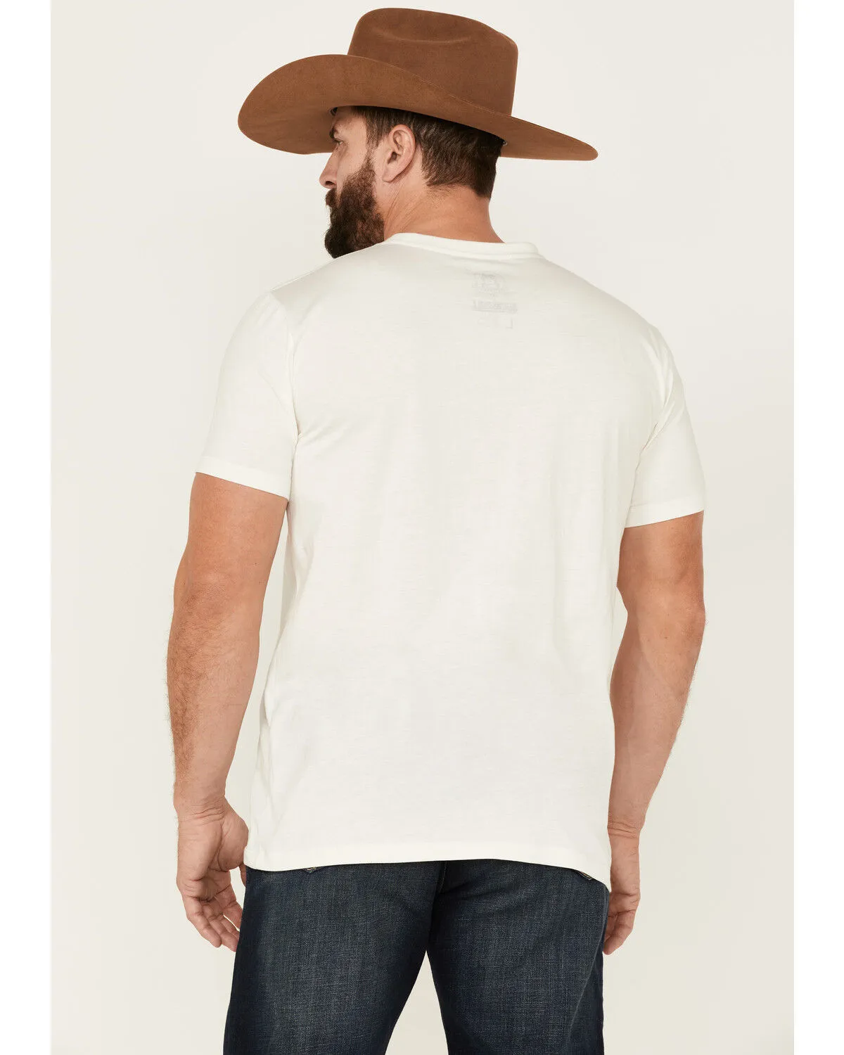 Product Name:  Dale Brisby Men's Rodeo Graphic Off-White Short Sleeve T-Shirt