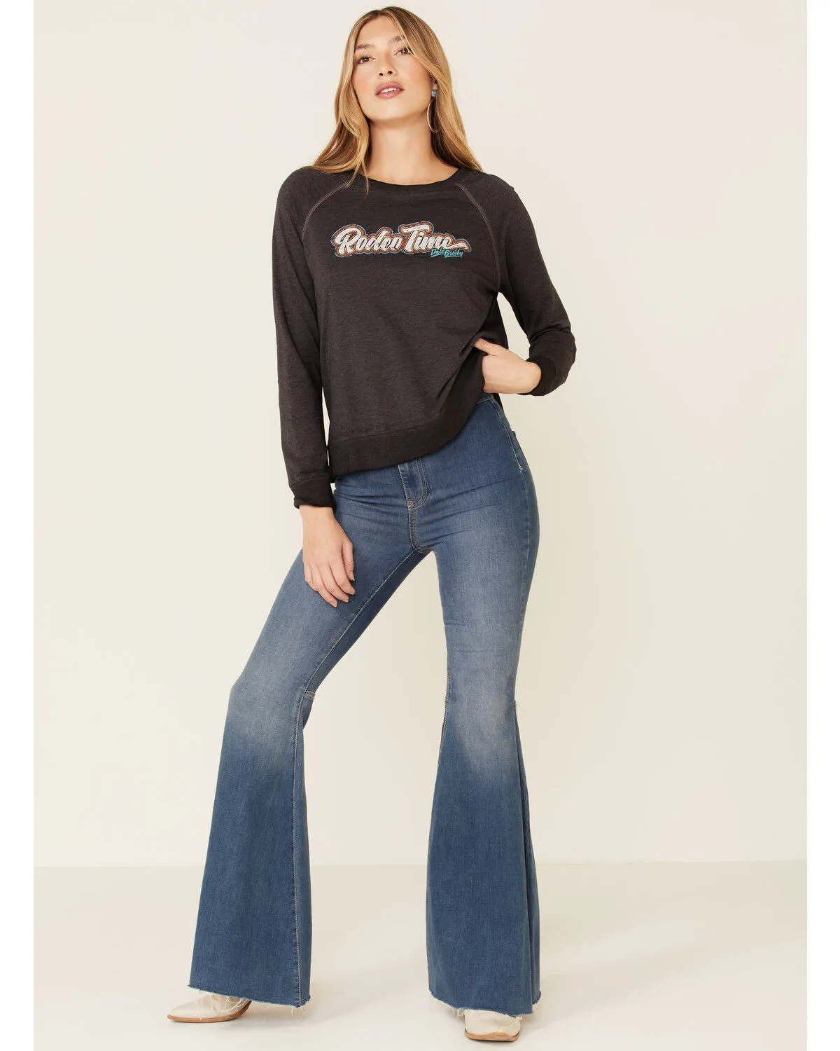 Product Name:  Dale Brisby Women's Rodeo Time Graphic Long Sleeve Top