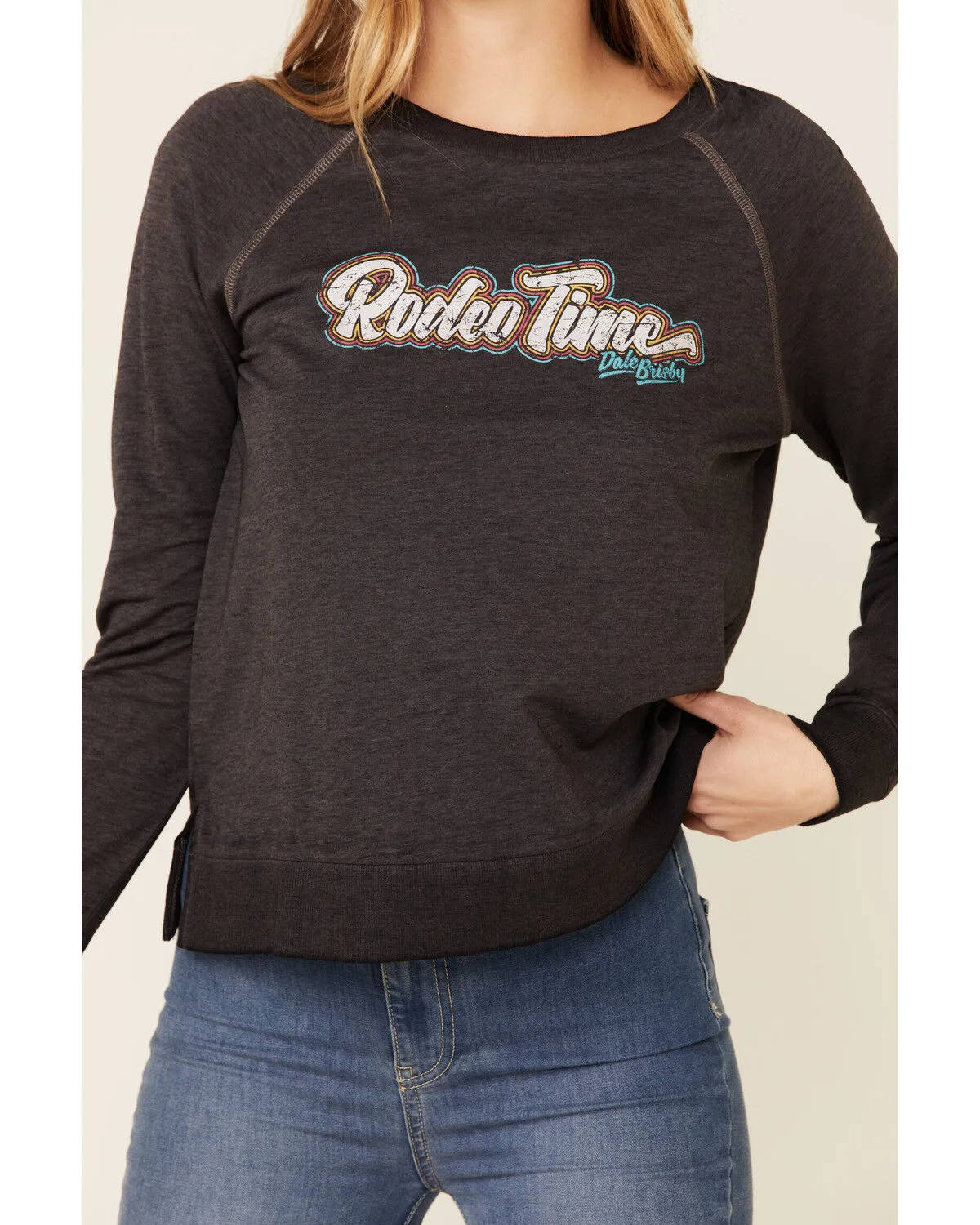 Product Name:  Dale Brisby Women's Rodeo Time Graphic Long Sleeve Top