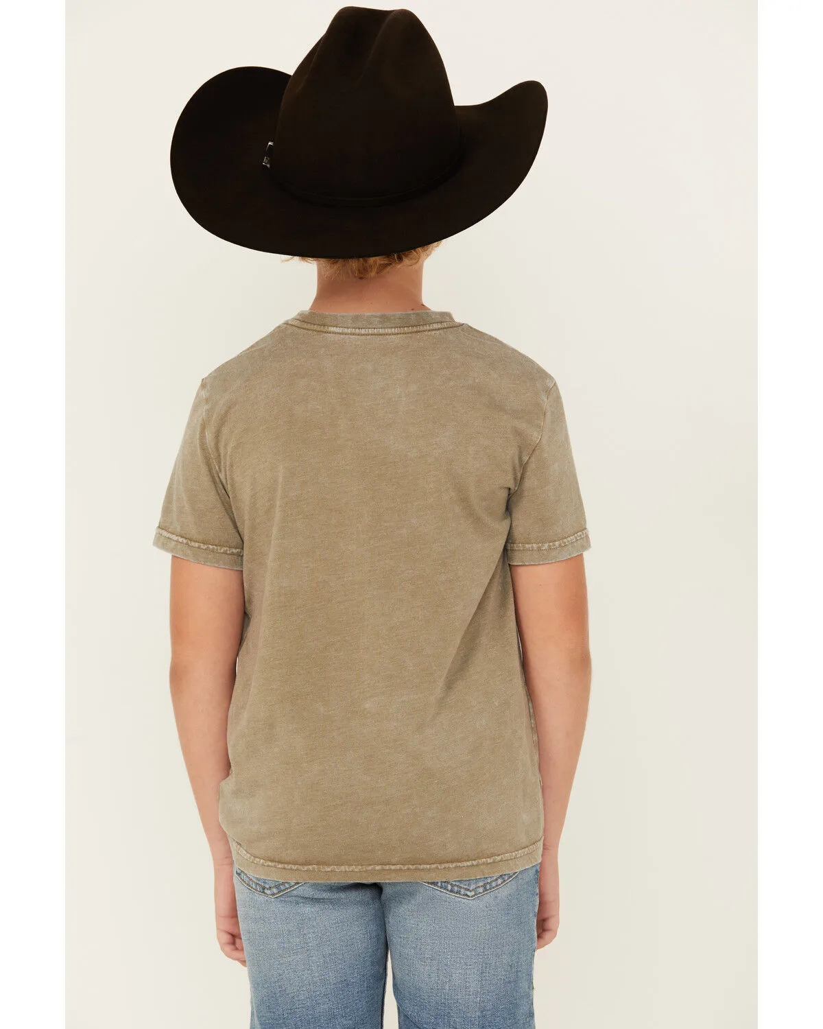 Product Name:  Rock & Roll Denim Boys' Rodeo Time Dale Brisby Short Sleeve Graphic T-Shirt