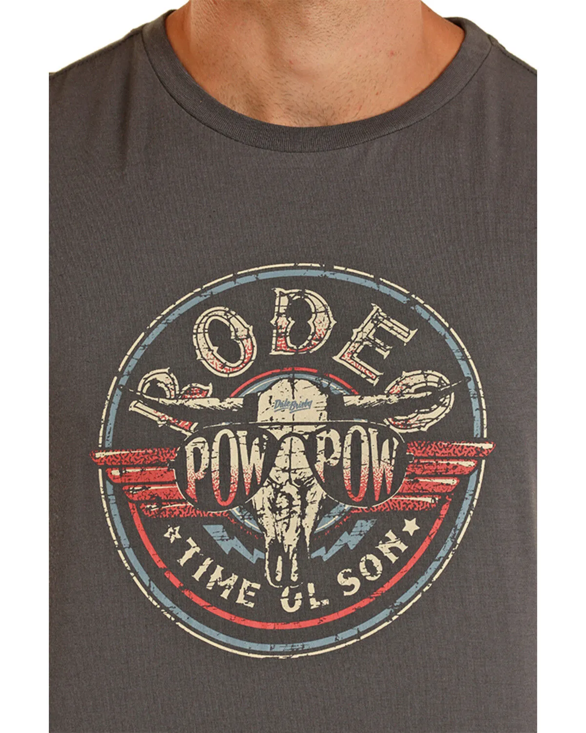 Product Name:  Rock & Roll Denim Men's Dale Brisby Rodeo Time Short Sleeve Graphic T-Shirt