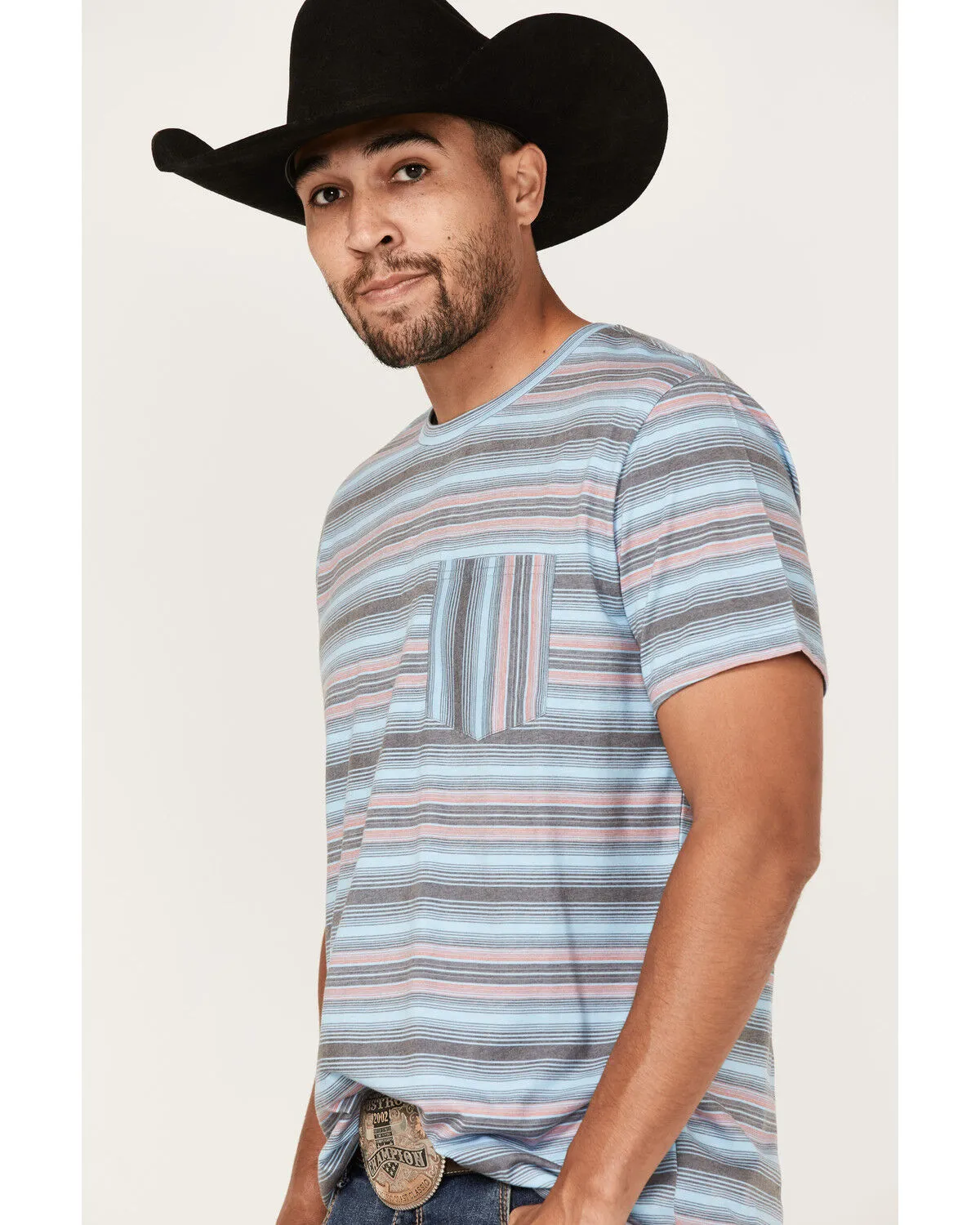 Product Name:  Rock & Roll Denim Men's Dale Brisby Stripe T-Shirt