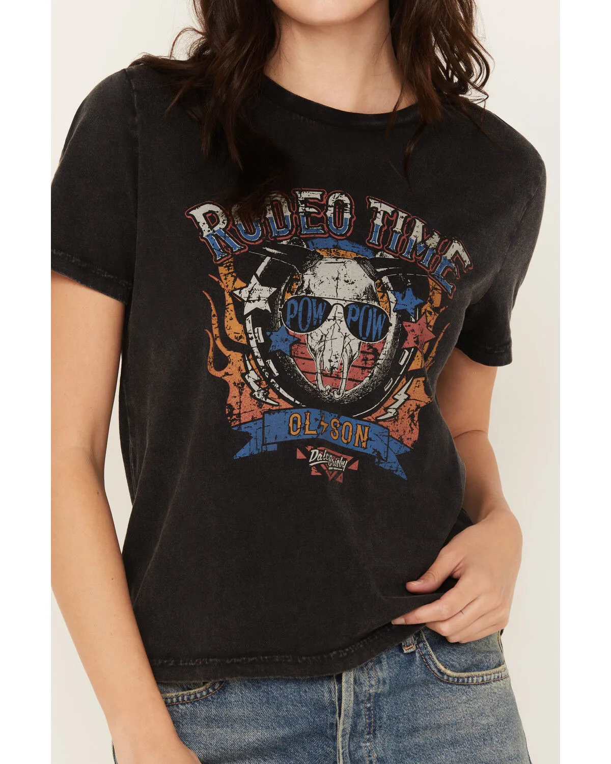 Product Name:  Rock & Roll Denim Women's Short Sleeve Dale Brisby Graphic Tee