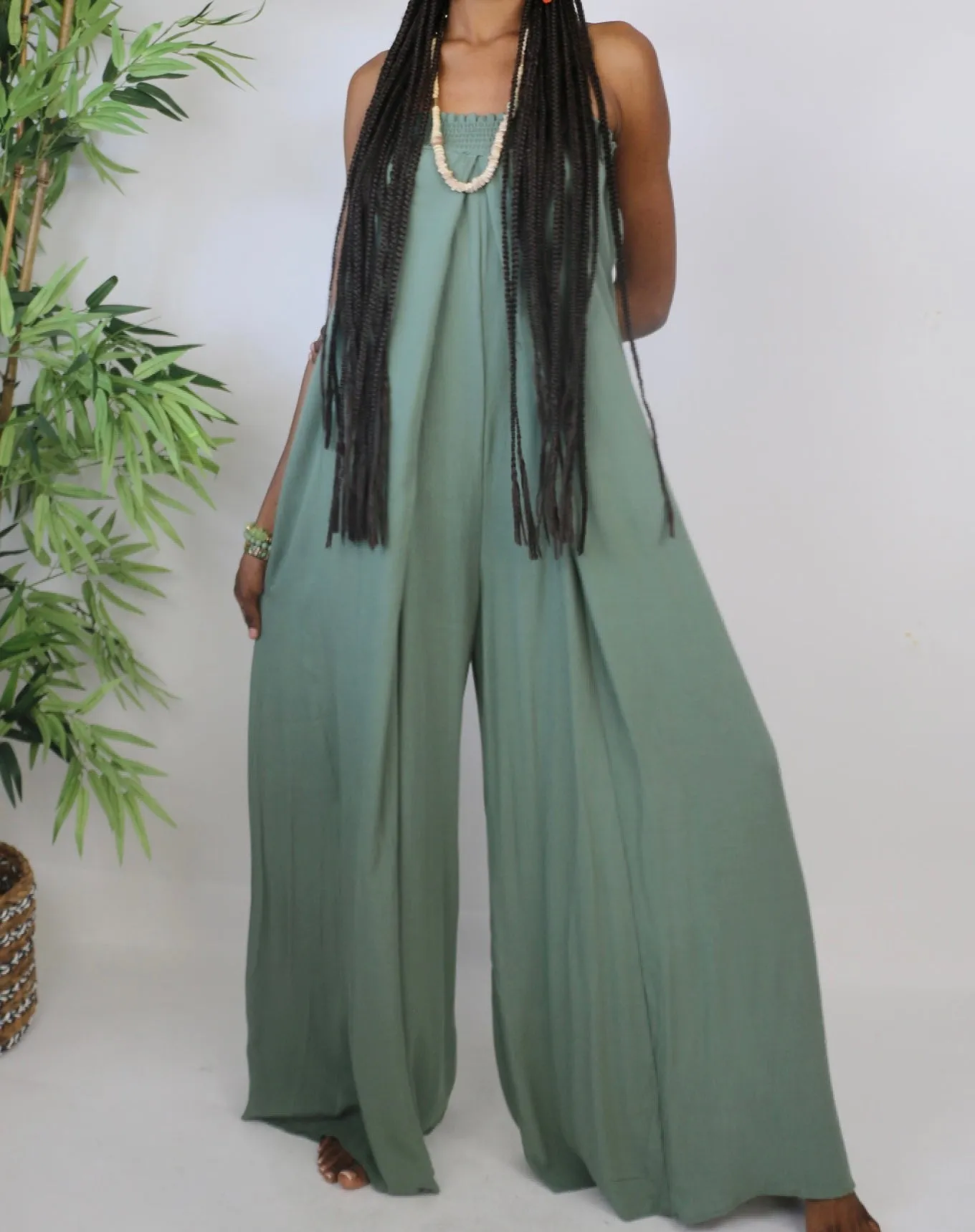 Sagely Tubed Jumpsuit