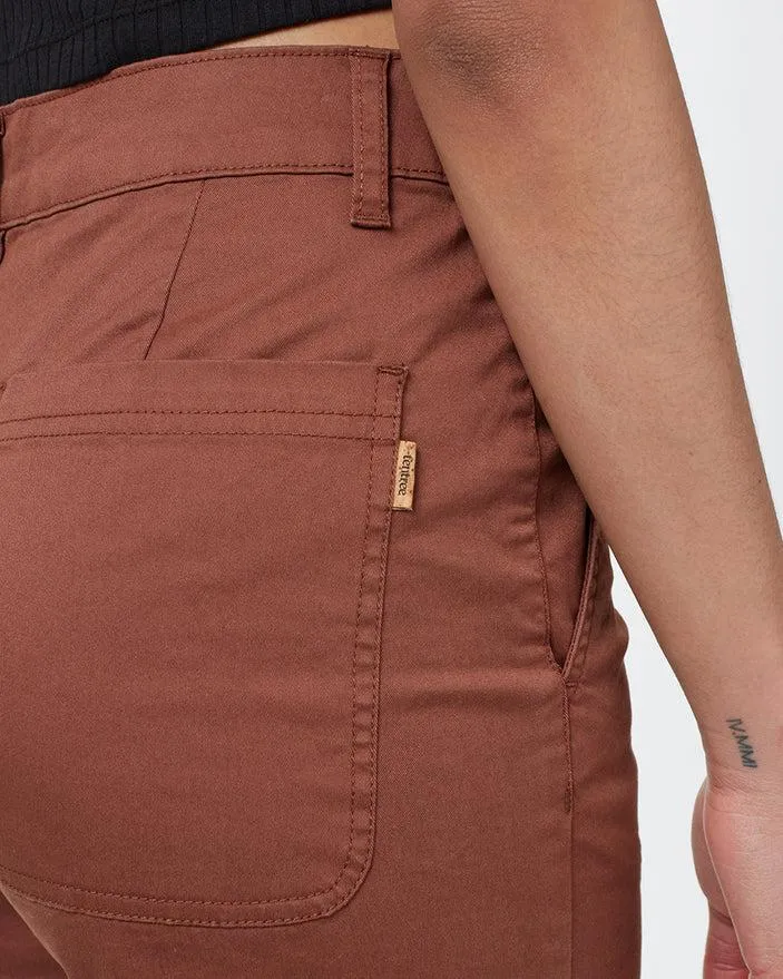 Tentree Twill High Waist Shorts in Cedar